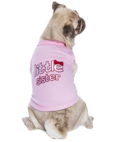 Parisian Pet Little Sister Dog T Shirt In Pink