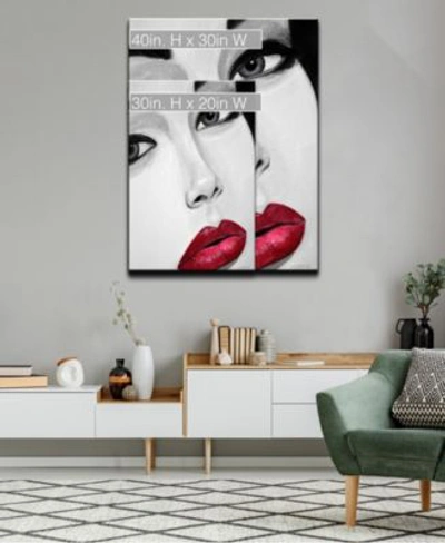 Ready2hangart Temptation I Face Canvas Wall Art Collection In Multicolor