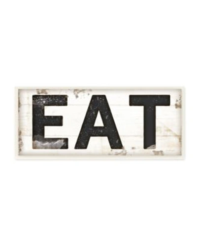Stupell Industries Eat Typography Vintage Inspired Sign Wall Art Collection In Multi