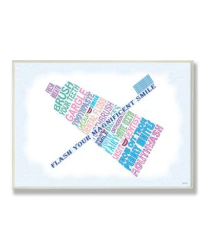 Stupell Industries Home Decor Flash Your Smile Typography Bathroom Art Collection In Multi