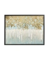 Stupell Industries Abstract Gold Tone Tree Landscape Painting Black Framed Giclee Texturized Art Collection By James Wi In Multi-color