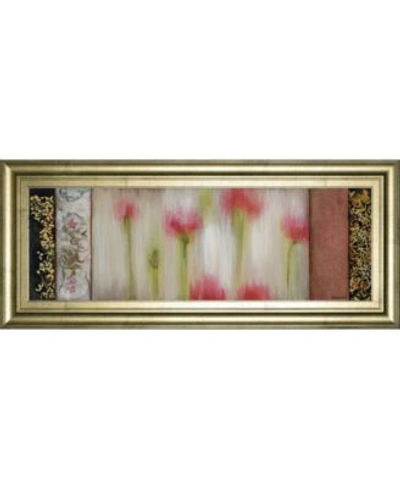 Classy Art Rain Flower By Dysart Framed Print Wall Art Collection In Red