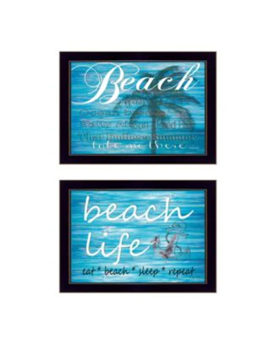 Trendy Decor 4u Beach Life 2 Piece Vignette By Cindy Jacobs Frame Collection In Multi