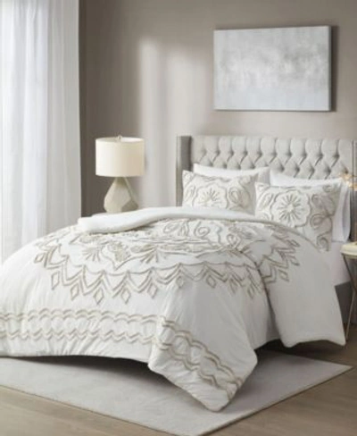 Madison Park Violette Duvet Cover Sets Bedding In Taupe