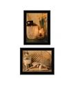 TRENDY DECOR 4U DAFFODILS CIDER 2 PIECE VIGNETTE BY ANTHONY SMITH FRAME COLLECTION