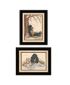 TRENDY DECOR 4U GONE FISHING 2 PIECE VIGNETTE BY MARY JUNE FRAME COLLECTION