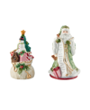 FITZ AND FLOYD FITZ AND FLOYD HOLIDAY HOME SALT AND PEPPER SHAKER, SET OF 2
