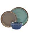Tabletops Gallery Tucson 12 Pc. Dinnerware Set, Service For 4 In Multi