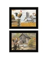 TRENDY DECOR 4U DOWN ON THE FARM 2 PIECE VIGNETTE BY ED WARGO FRAME COLLECTION