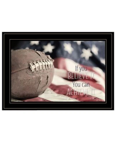 Trendy Decor 4u Football Believe It By Lori Deiter Ready To Hang Framed Print Collection In Multi