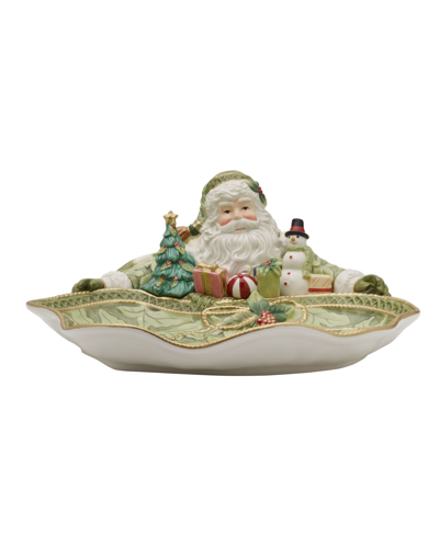 Fitz And Floyd Holiday Home Santa Server In Assorted