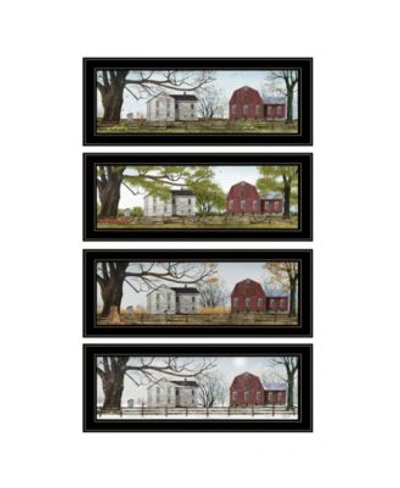 Trendy Decor 4u Four Seasons Collection Ii 4 Piece Vignette By Billy Jacobs Frame Collection In Multi