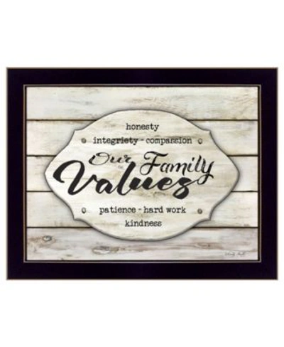 Trendy Decor 4u Our Family Values By Cindy Jacobs Ready To Hang Framed Print Collection In Multi