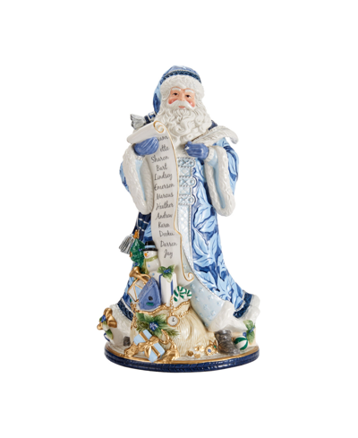 Fitz And Floyd Holiday Home Santa Figurine In Assorted