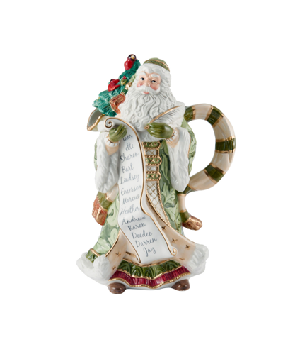 Fitz And Floyd Holiday Home Santa Pitcher In Assorted