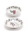 FITZ AND FLOYD FITZ AND FLOYD SNOW DAYS MEDIUM AND LARGE BOWL, SET OF 2
