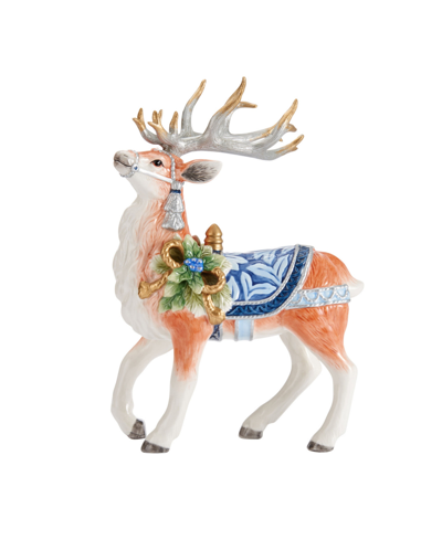 Fitz And Floyd Holiday Home Deer Figurine In Assorted