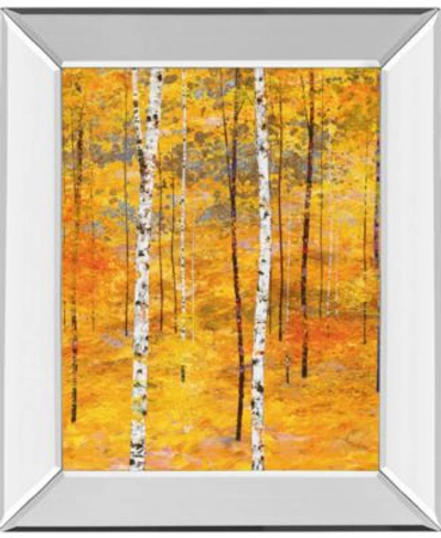 Classy Art Iridescent Trees By Alex Jawdokimov Mirror Framed Print Wall Art Collection In Yellow