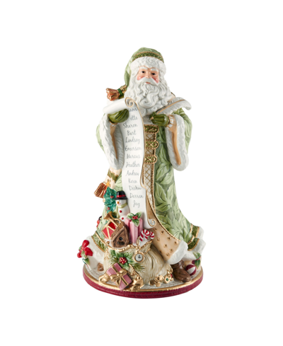 Fitz And Floyd Holiday Home Santa Figurine In Assorted