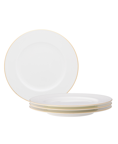 Noritake Accompanist Set Of 4 Salad Plates In White