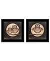 TRENDY DECOR 4U OWL ALWAYS LOVE NEED YOU 2 PIECE VIGNETTE BY MARLA RAE COLLECTION