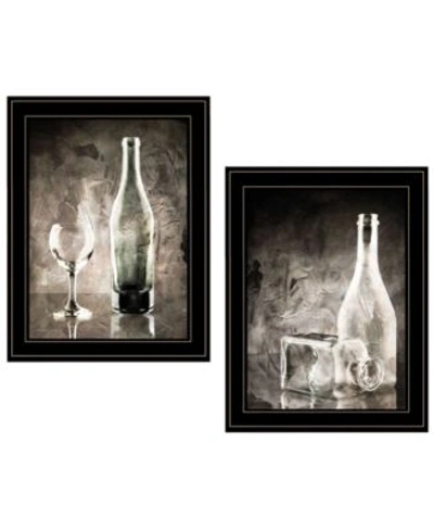 Trendy Decor 4u Moody Gray Glassware Still Life 2 Piece Vignette By Bluebird Barn Collection In Multi