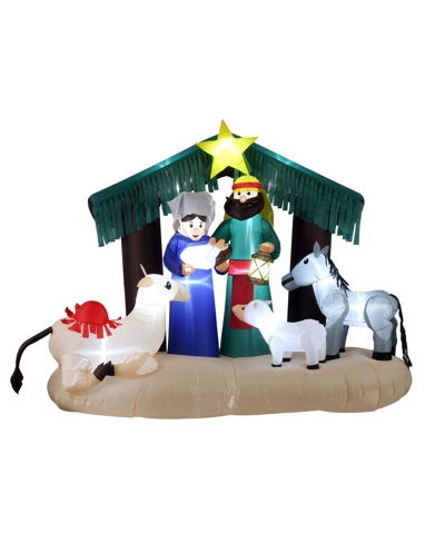 National Tree Company 6.5' Inflatable Nativity Scene In Green