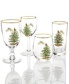 Spode Christmas Tree Collection Glassware Collection In Green