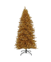 National Tree Company 9' Pre-lit Christmas Rose Metallic Tree In Gold-tone