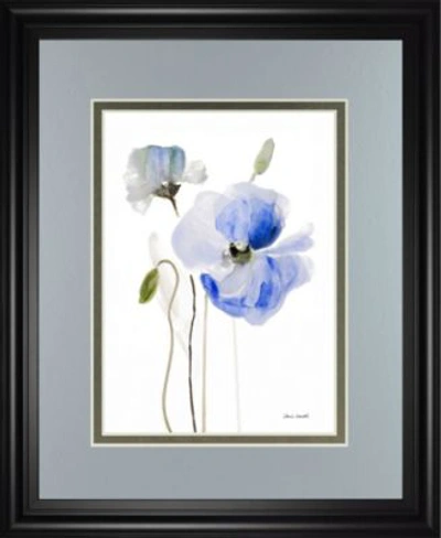 Classy Art All Poppies By Lanie Loreth Framed Print Wall Art Collection In Blue