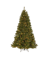 National Tree Company 7.5' Power Connect North Valley Spruce Tree With Light Parade Led Lights In Green