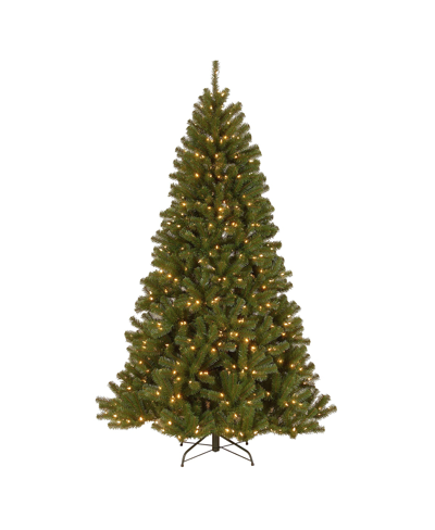 National Tree Company 7.5' Power Connect North Valley Spruce Tree With Light Parade Led Lights In Green
