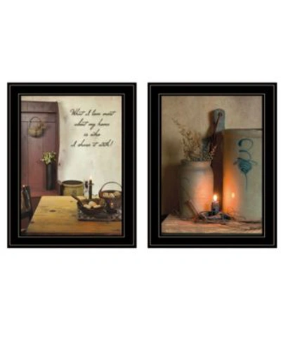 Trendy Decor 4u What I Love Most 2 Piece Vignette By Susie Boyer Collection In Multi