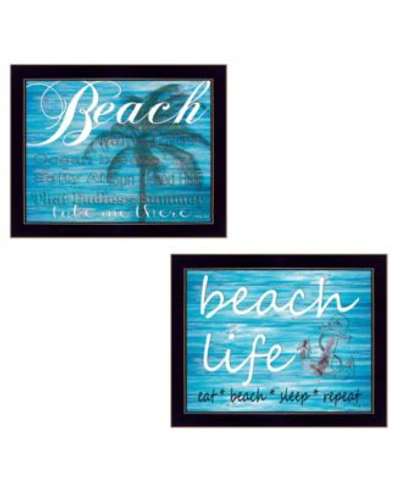 Trendy Decor 4u Beach Life Collection By Cindy Jacobs Printed Wall Art Ready To Hang Collection In Multi