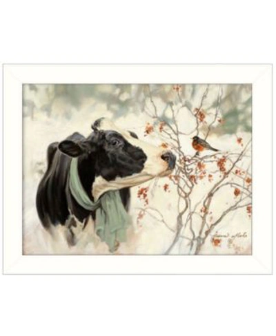 Trendy Decor 4u The Winter Robin By Bonnie Mohr Ready To Hang Framed Print Collection In Multi