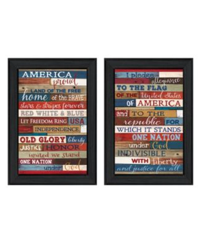 Trendy Decor 4u America Proud Ii By Marla Rae Printed Wall Art Ready To Hang Collection In Multi