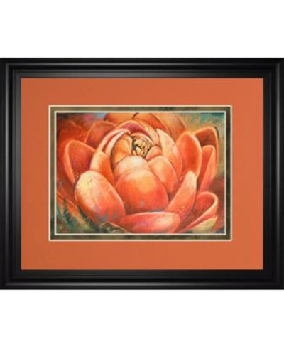 Classy Art Red Lotus By Patricia Pinto Framed Print Wall Art Collection
