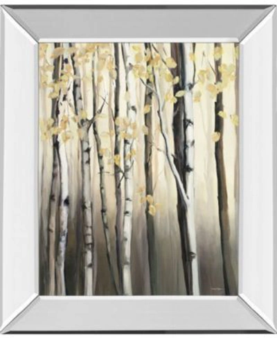 Classy Art Golden Birch By Julia Purinton Mirror Framed Print Wall Art Collection In Grey