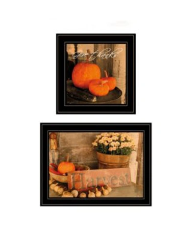 Trendy Decor 4u Autumn Harvest 2 Piece Vignette By Anthony Smith Frame Collection In Multi