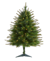 NEARLY NATURAL NEW ENGLAND PINE ARTIFICIAL CHRISTMAS TREE WITH LIGHTS AND BENDABLE BRANCHES, 36"