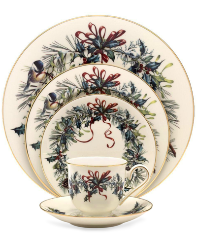 Lenox Winter Greetings 5 Piece Place Setting In Multicolor