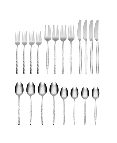 Oneida Revolve 20 Piece Everyday Flatware Set, Service For 4 In Metallic And Stainless