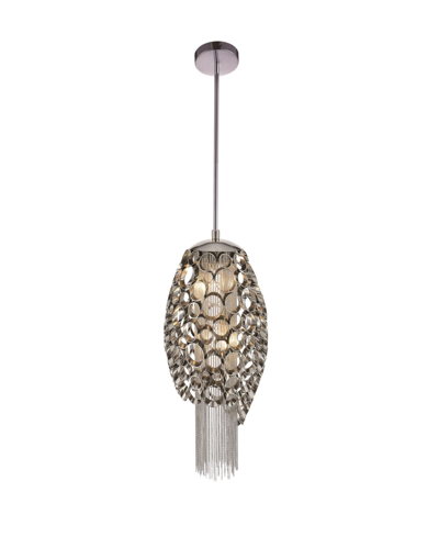 Cwi Lighting Victoria 2 Light Mini Pendant In Chrome