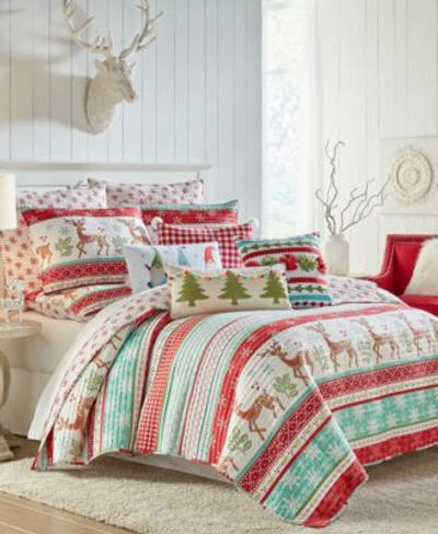 Levtex Let It Snow Quilt Sham Collection In Red