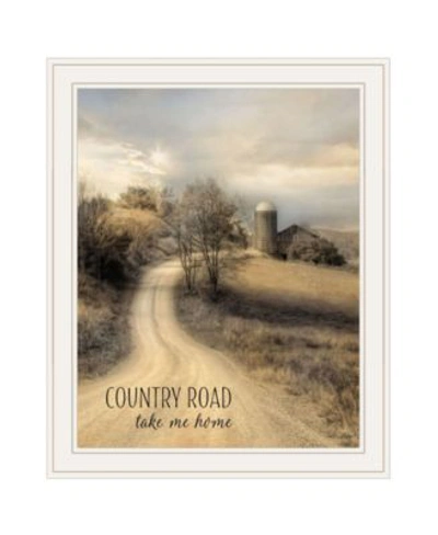 Trendy Decor 4u Country Road Take Me By Lori Deiter Ready To Hang Framed Print Collection In Multi