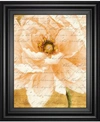 CLASSY ART BEAUTIFUL CREAM PEONIES SCRIPT BY PATRICIA PINTO FRAMED PRINT WALL ART COLLECTION