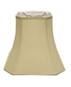MACY'S CLOTH WIRE SLANT CUT CORNER SQUARE BELL SOFTBACK LAMPSHADE WITH WASHER FITTER COLLECTION