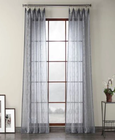 Exclusive Fabrics & Furnishings Exclusive Fabrics Furnishings Linen Sheer Curtain Panels In Tan