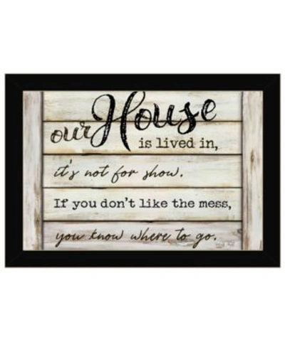 Trendy Decor 4u Our House Is Lived In By Cindy Jacobs Ready To Hang Framed Print Collection In Multi