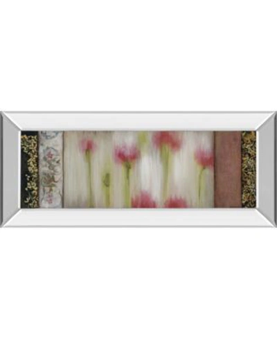 Classy Art Rain Flower By Dysart Mirror Framed Print Wall Art Collection In Red